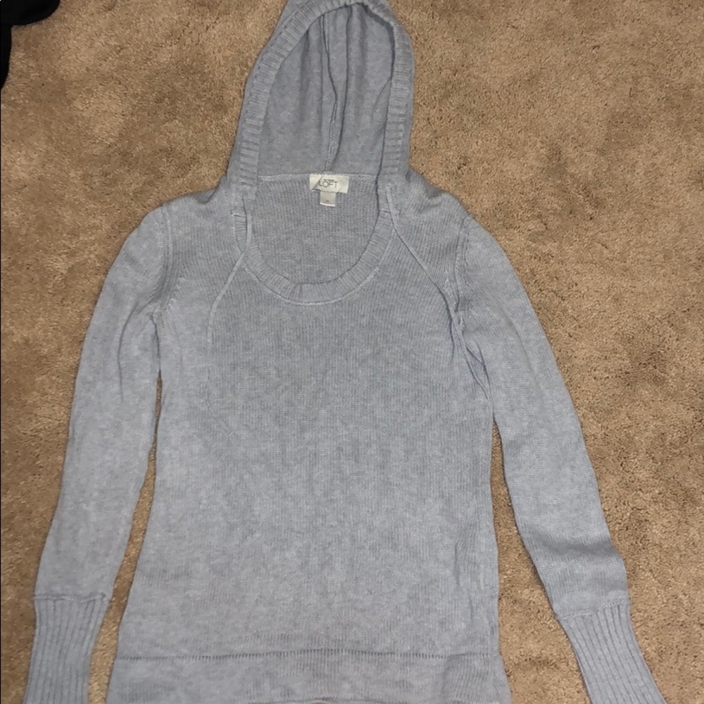 loft women’s grey sweater/sweatshirt
